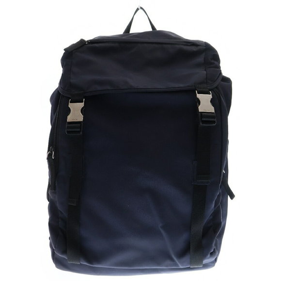 Prada MONTAGN Backpack Blue Navy TESSUTO - Picture 1 of 5